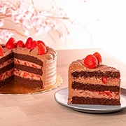 BOLO P - MOUSSE DE CHOCOLATE COM MORANGO