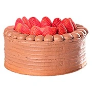 BOLO M - MOUSSE DE CHOCOLATE COM MORANGO ZERO AÇÚCAR